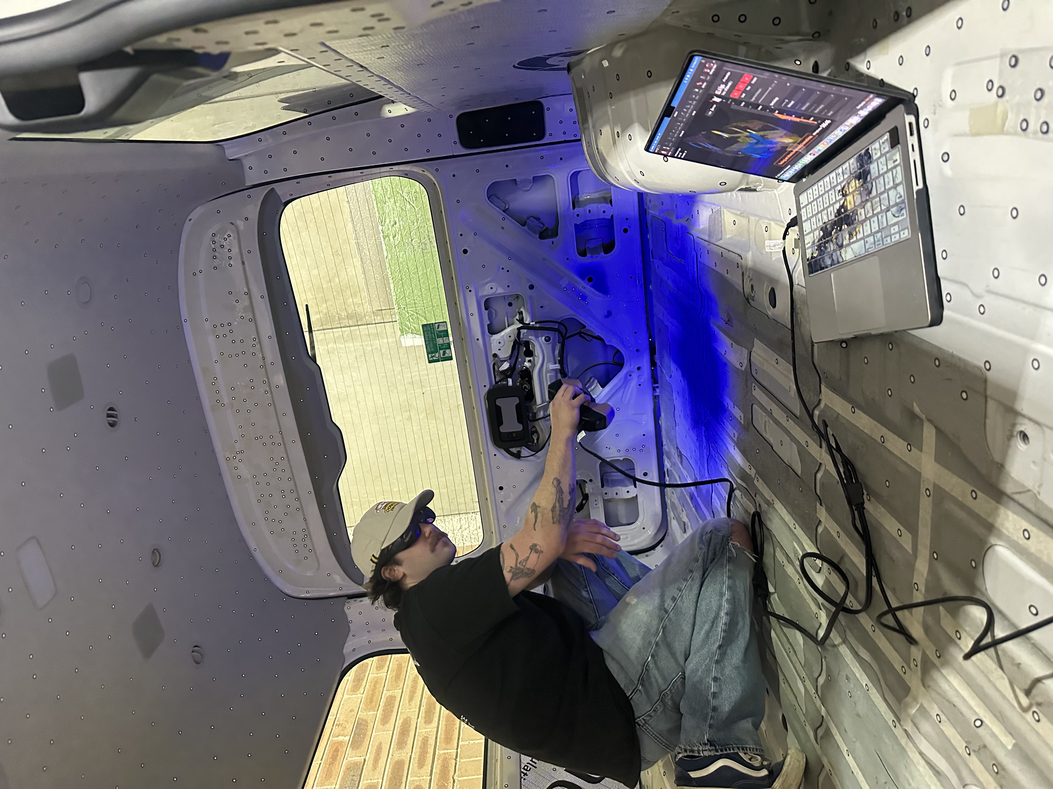 Scanning the van