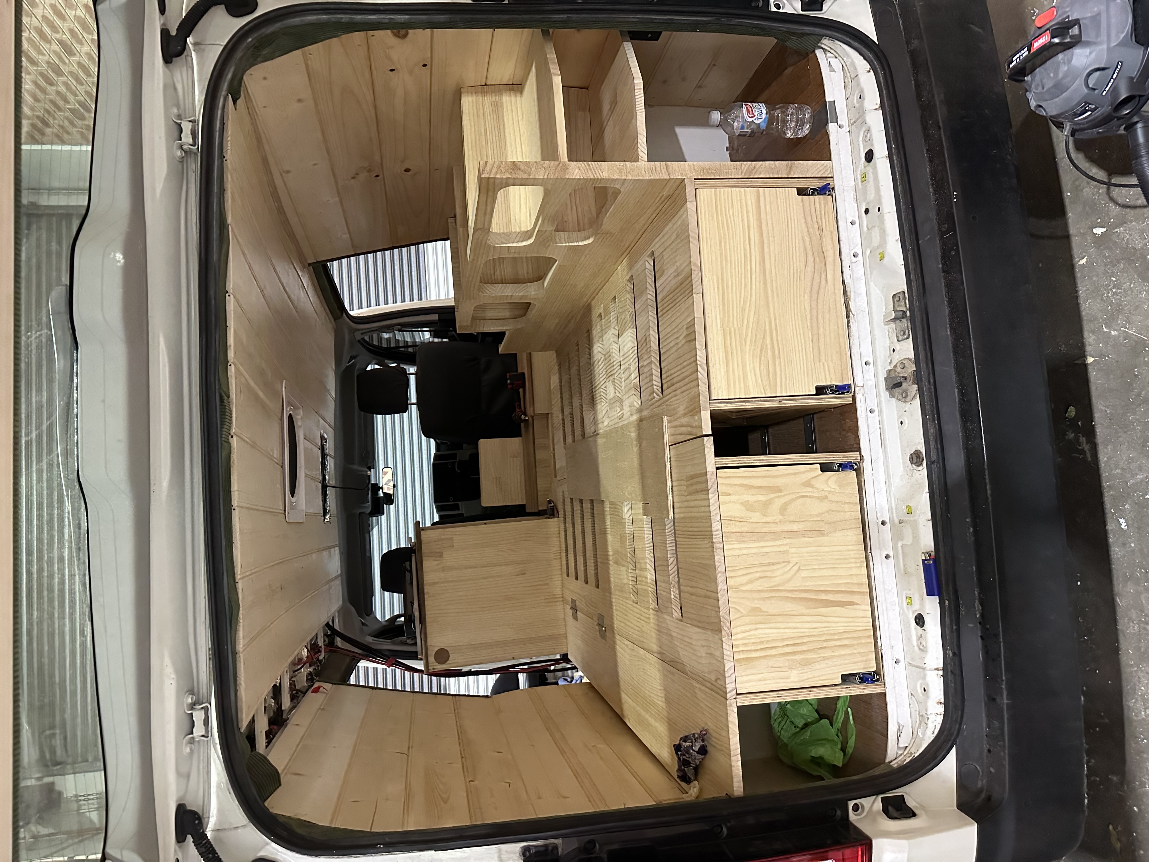 Timber fit-out in progress